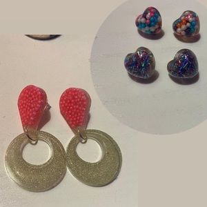 resin earrings!